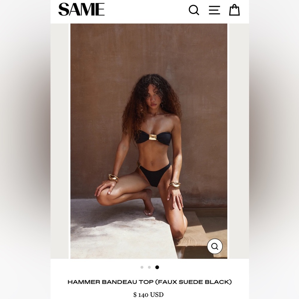 Same Los Angeles bikini top. Used for photoshoot, never gotten wet!